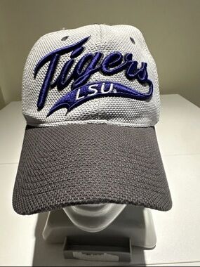 Zephyr LSU Tigers White and Gray Mesh Baseball Cap